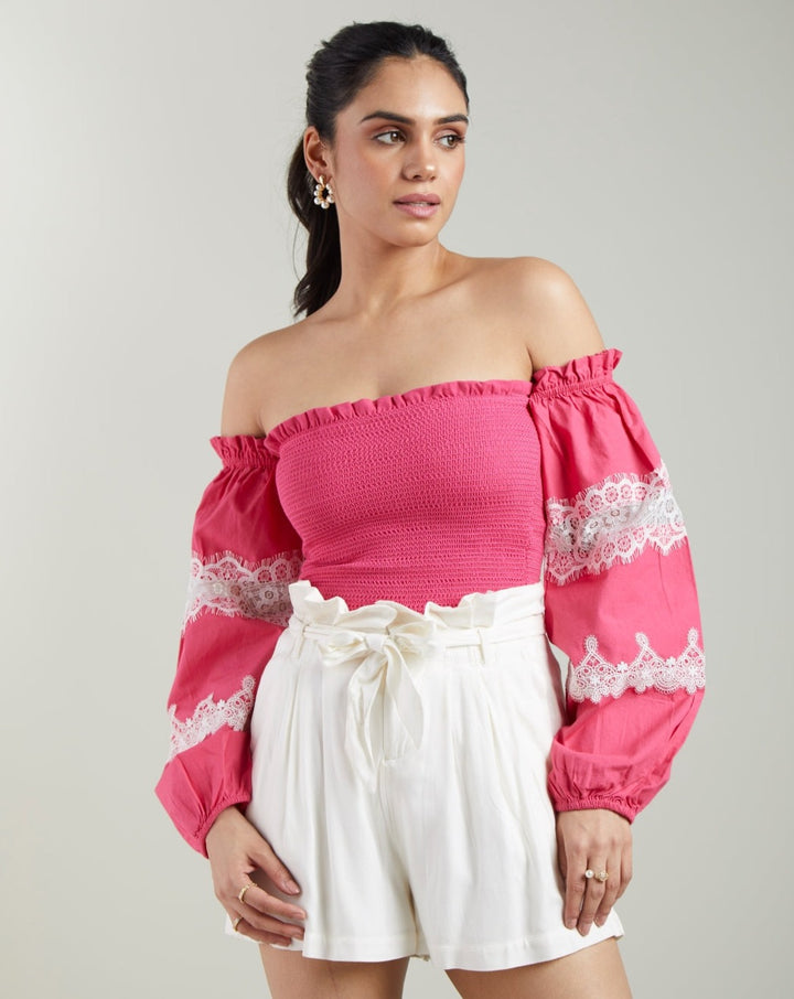 Pink Bishop Sleeve Tube Top