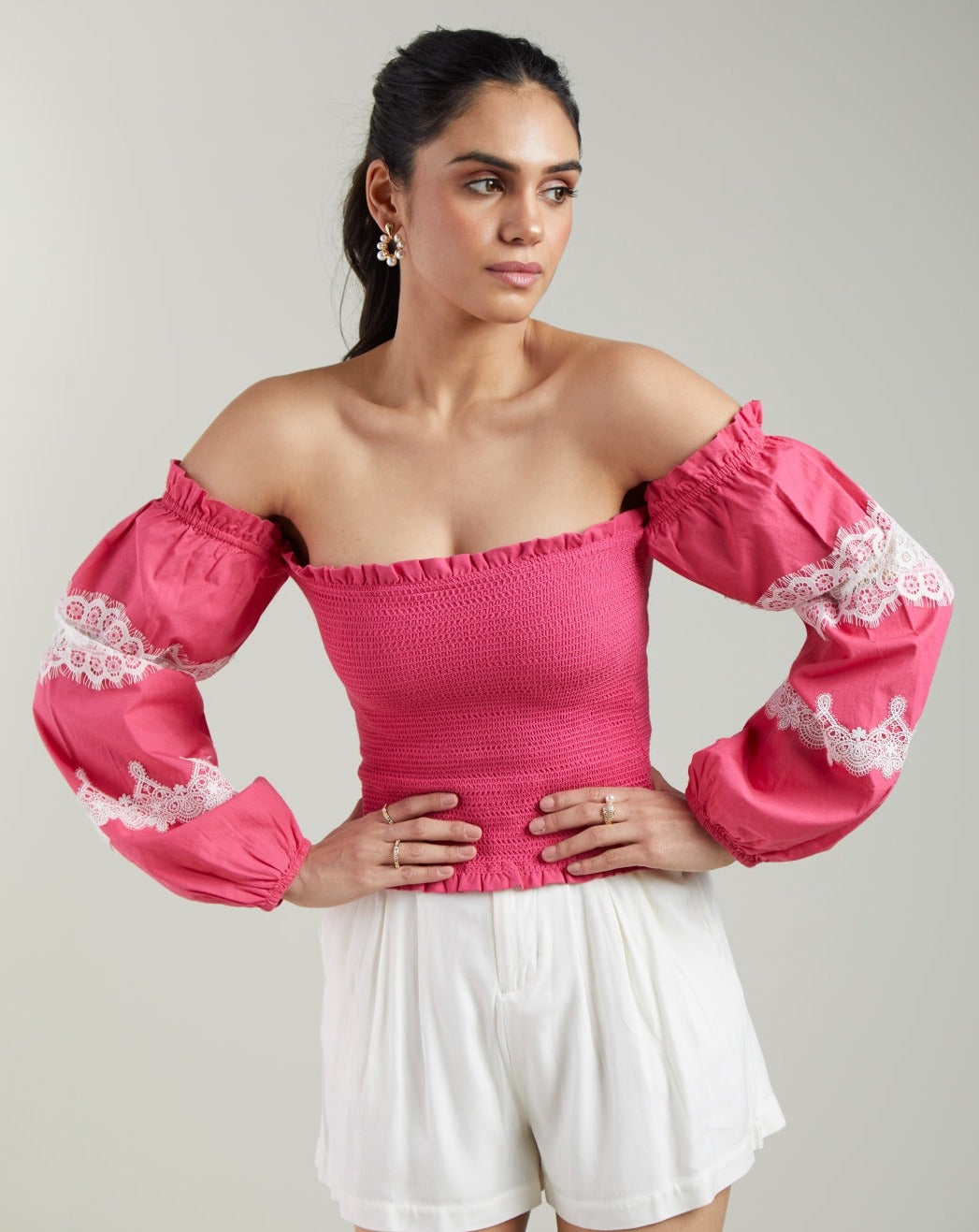 Pink Bishop Sleeve Tube Top