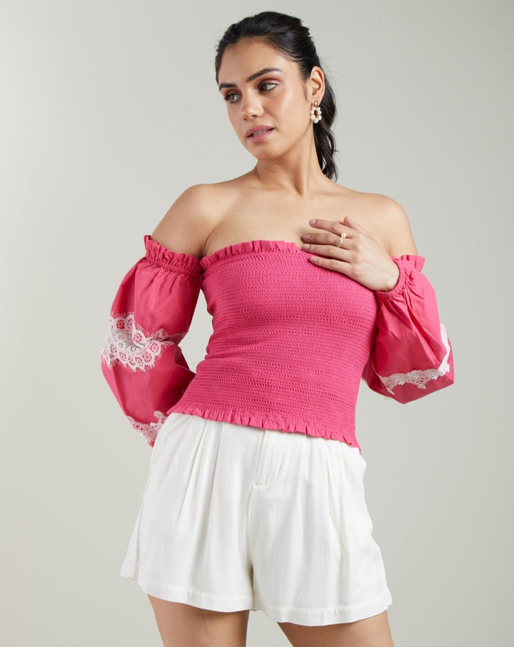Pink Bishop Sleeve Tube Top