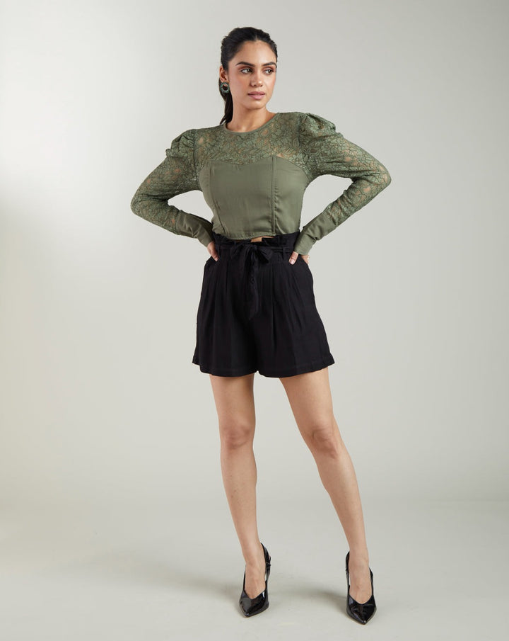 Black Elegant Shorts