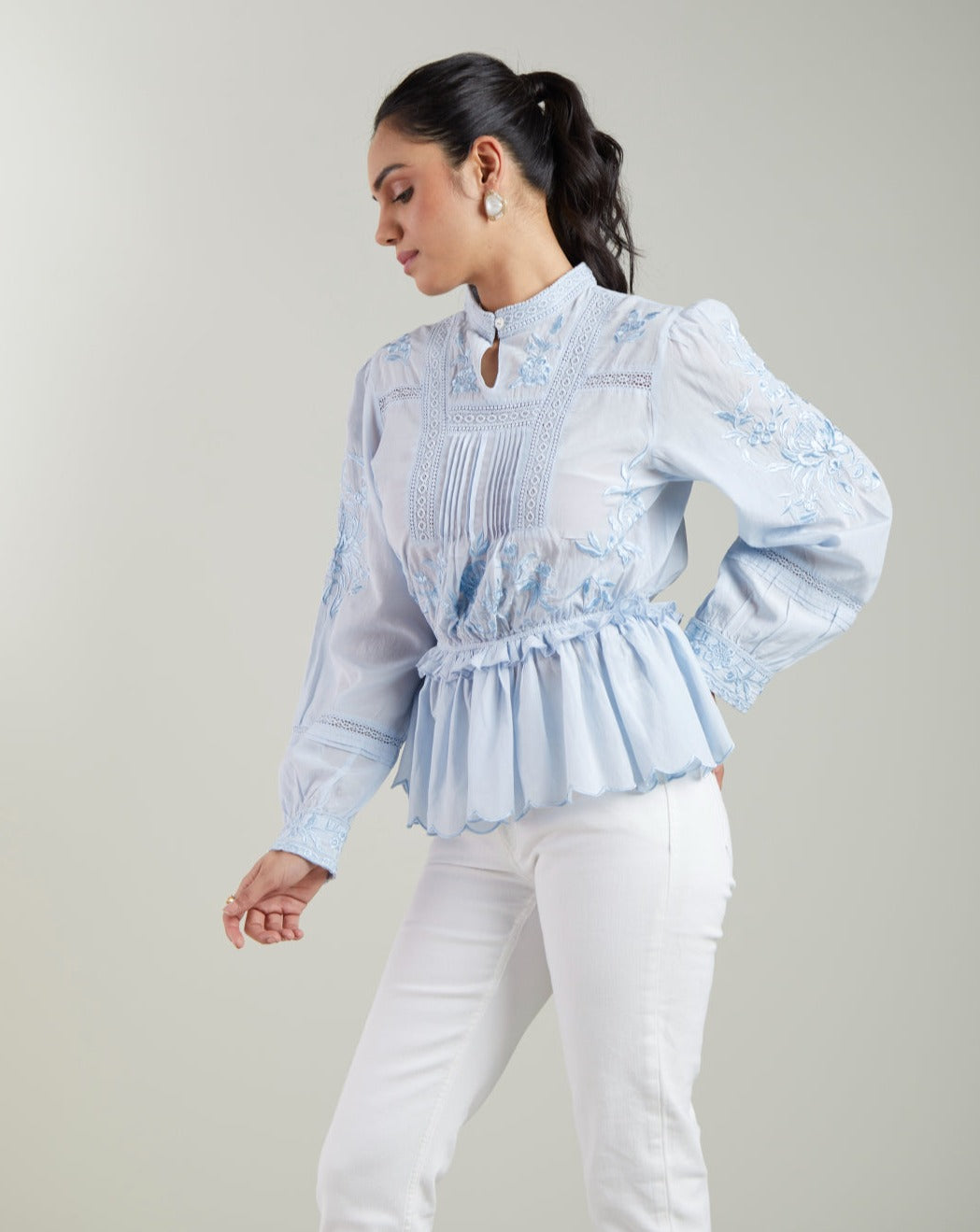 Faye Embroidered Top