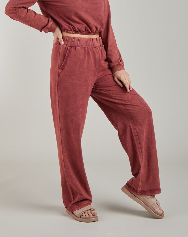 Brick Red Joggers