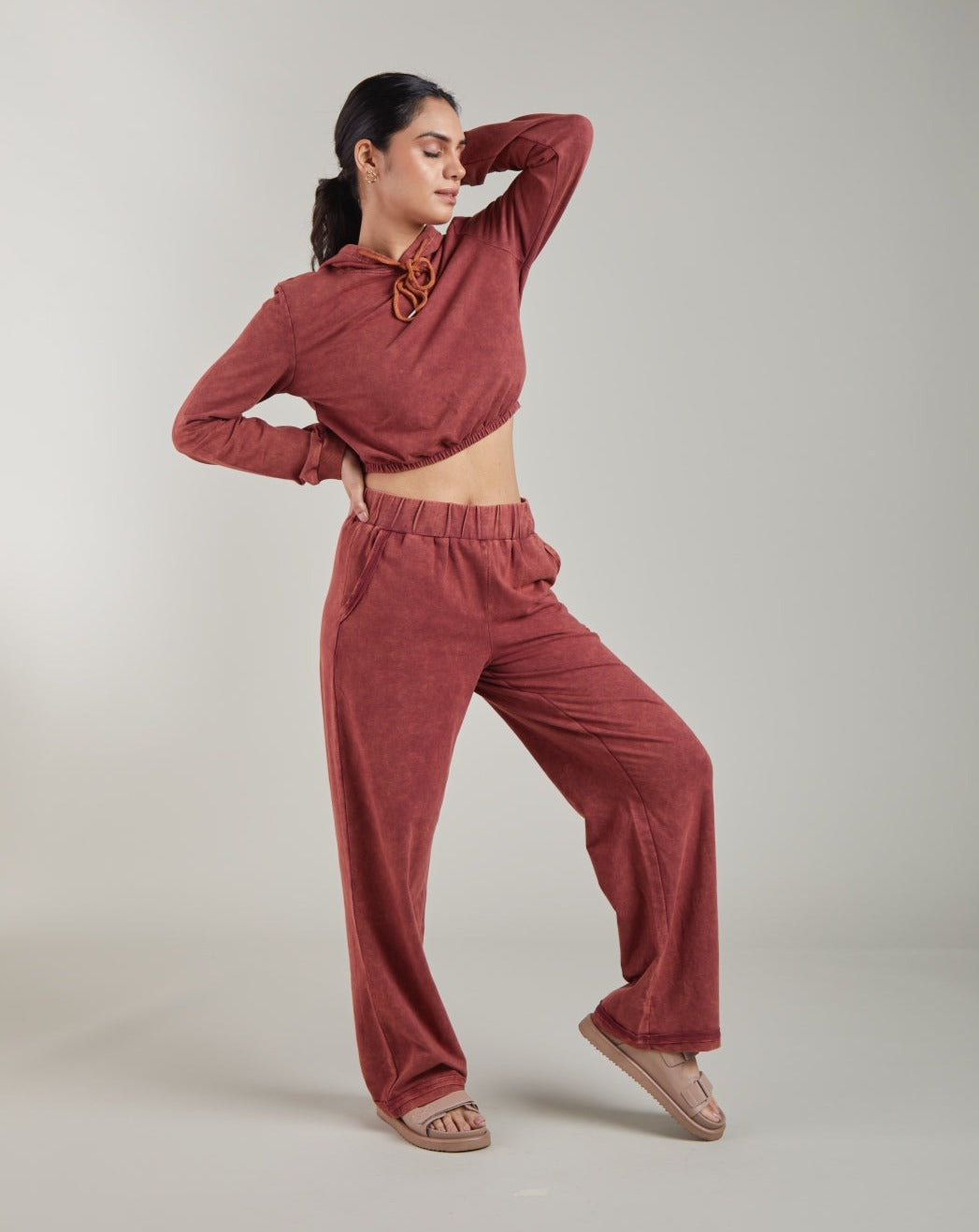 Brick Red Joggers