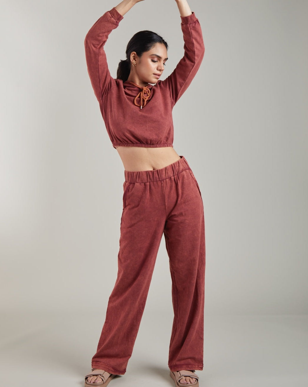 Brick Red Joggers