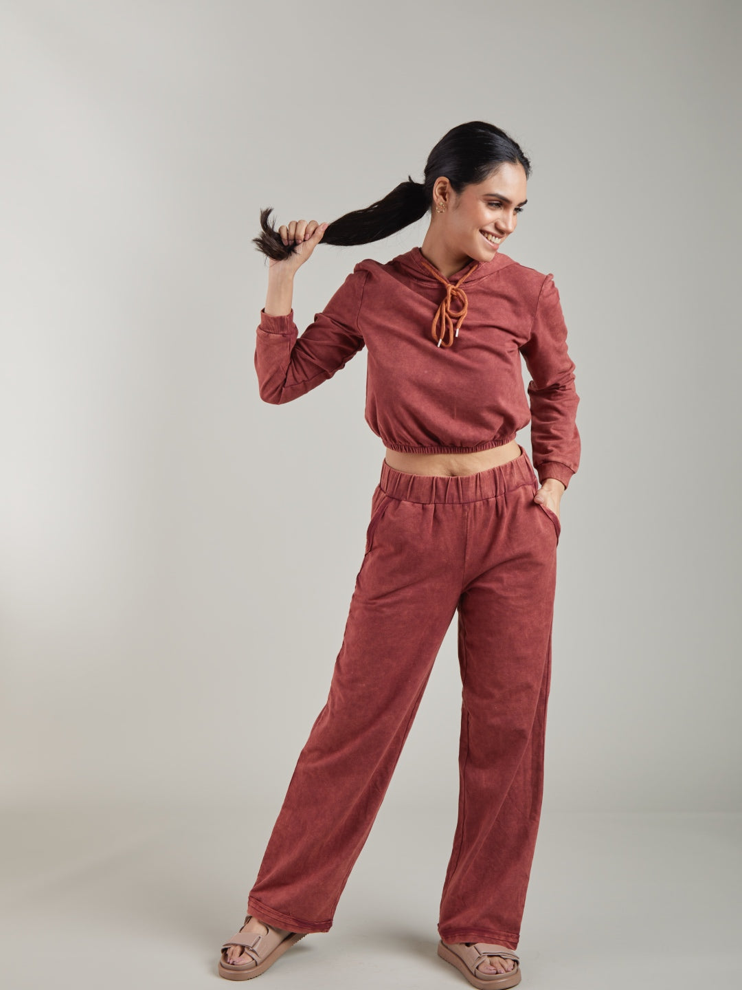 Brick Red Joggers