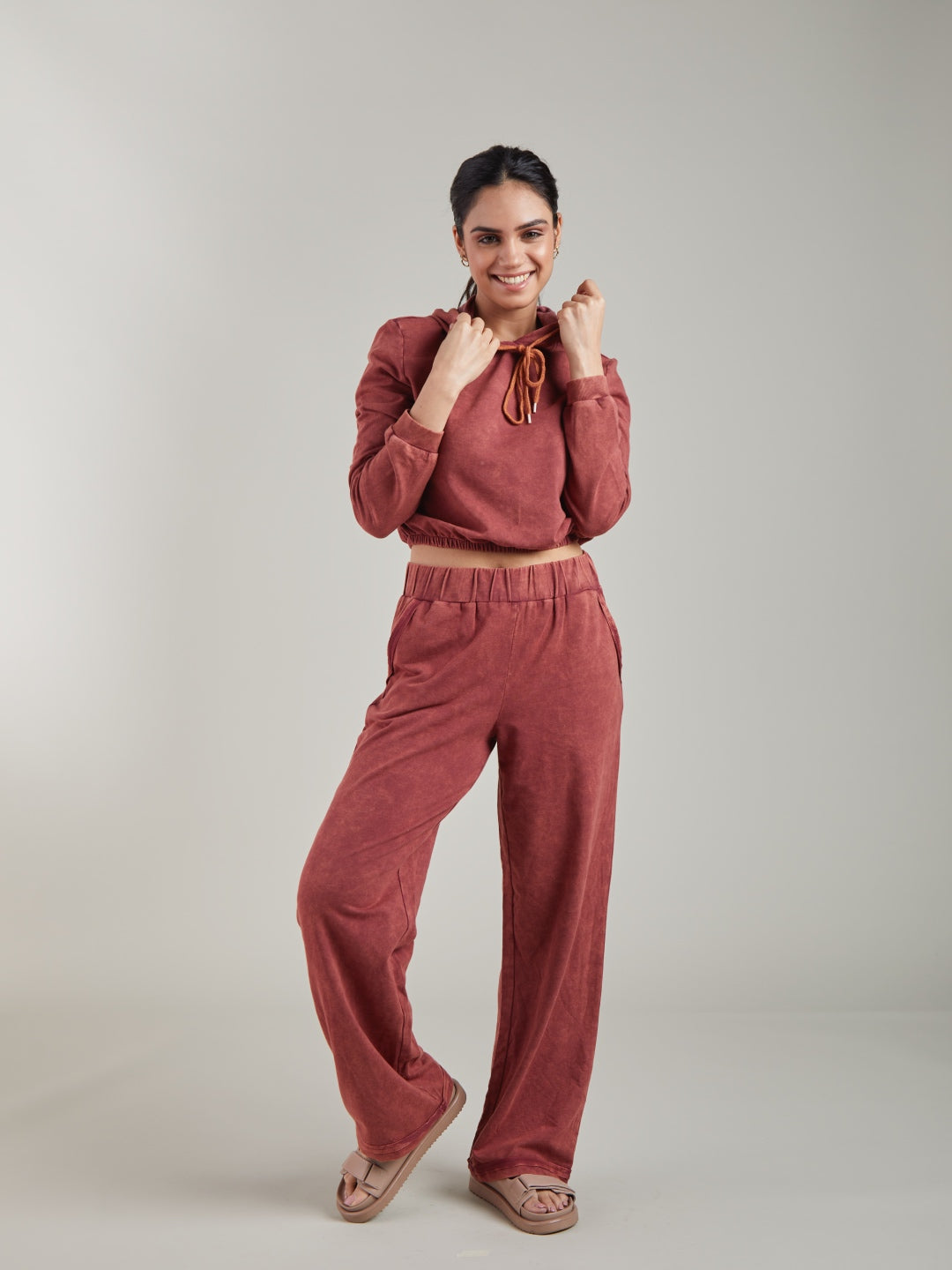 Brick Red Joggers