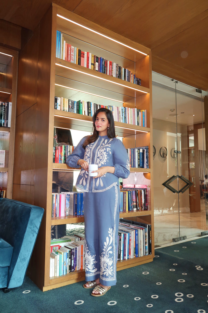 Mitali Garg in our Sera 100% Linen Pants