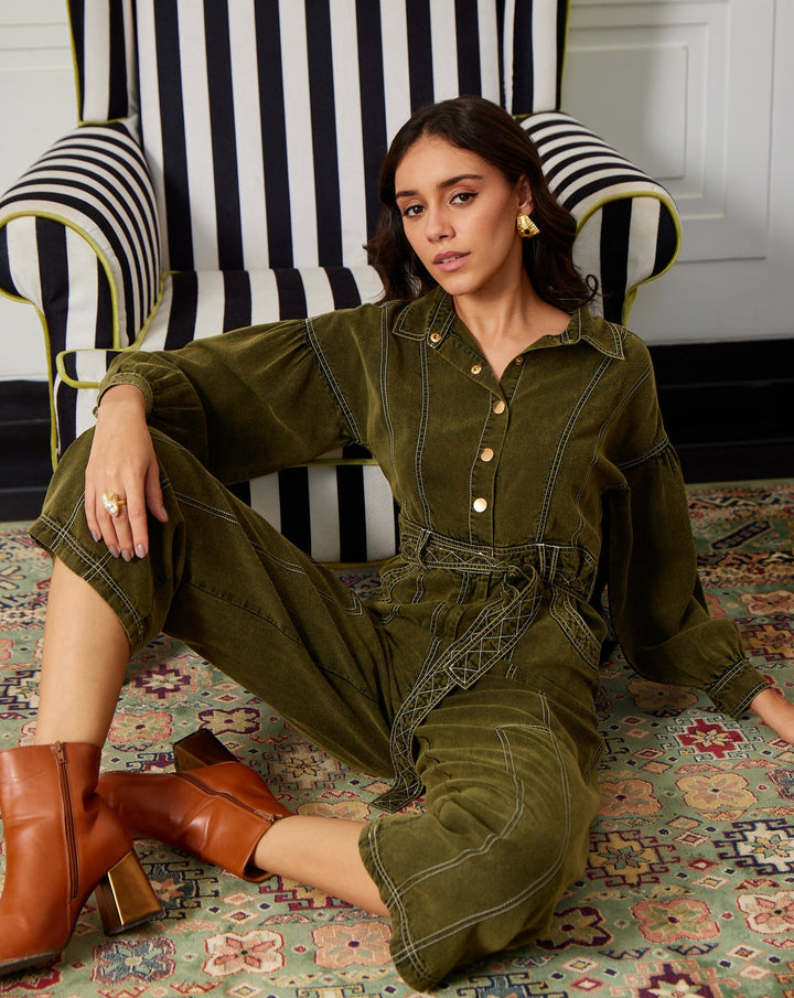 Kendal Olive Jumpsuit