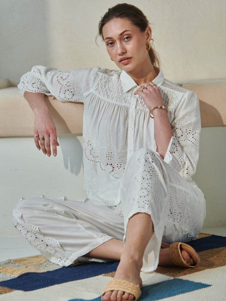 Alba Schiffli Pants
