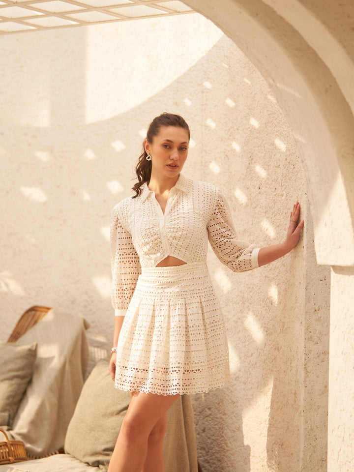 Deepika Ghose In Our Thea White Dress