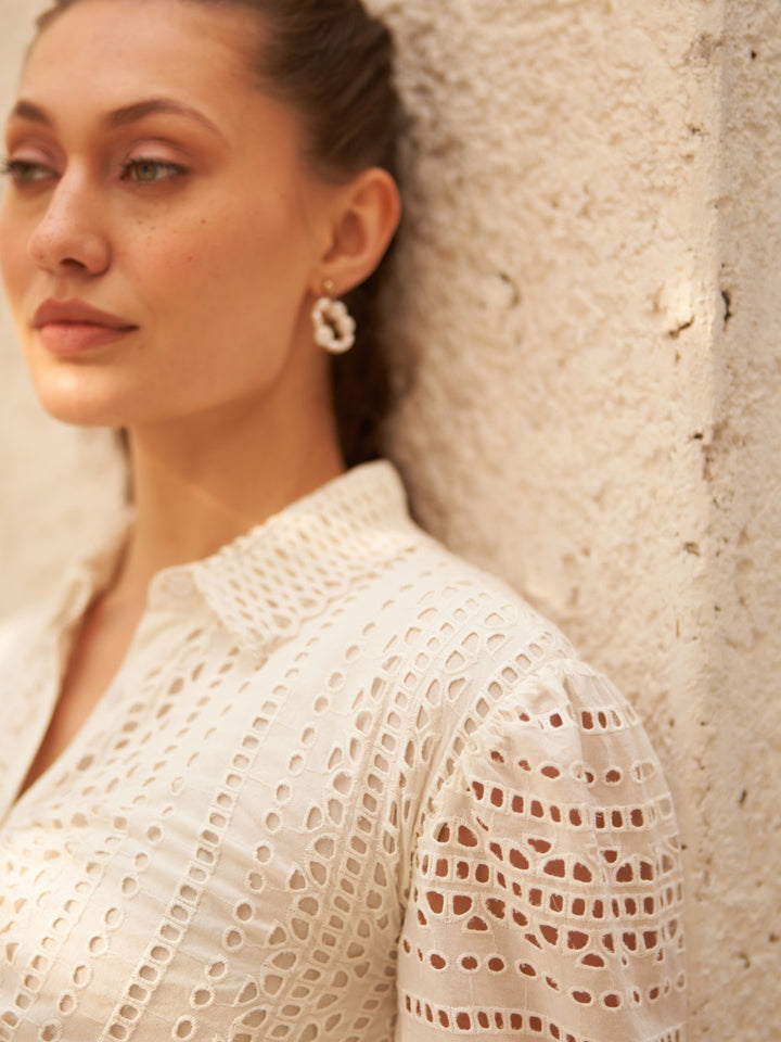 Deepika Ghose In Our Thea White Dress