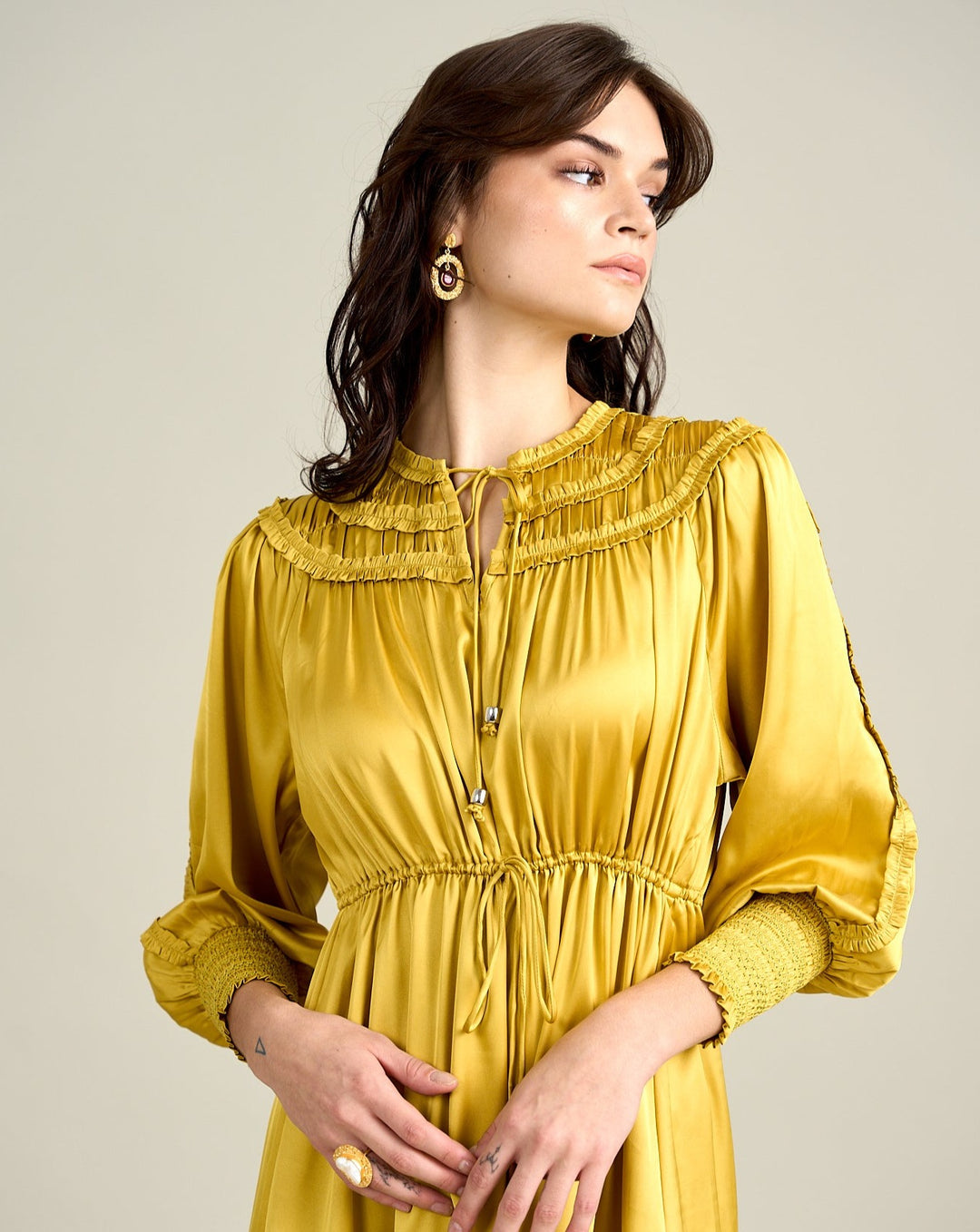 Ella Gold Dress