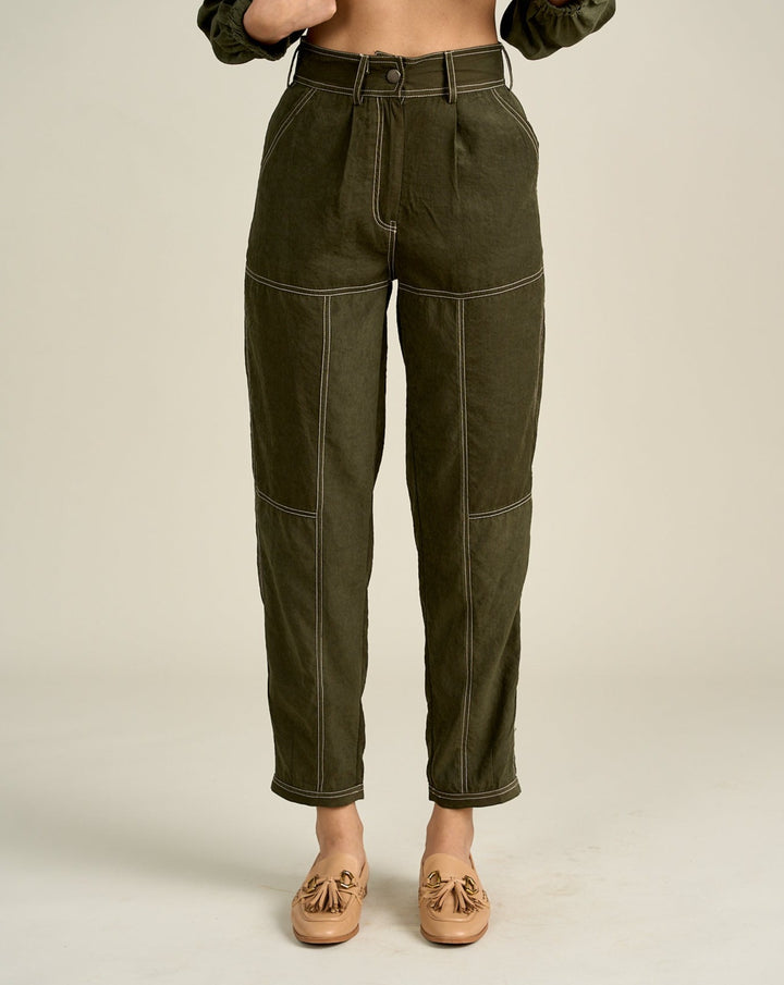 Nriti Shah In Our Emma Olive Pants