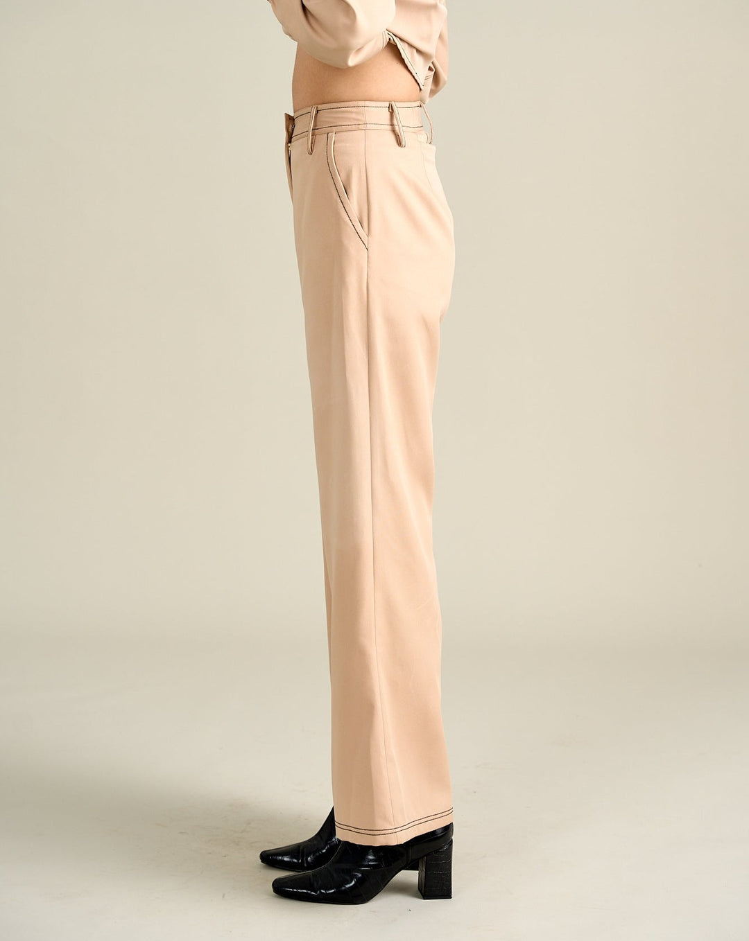 Royal Beige Straight Pants