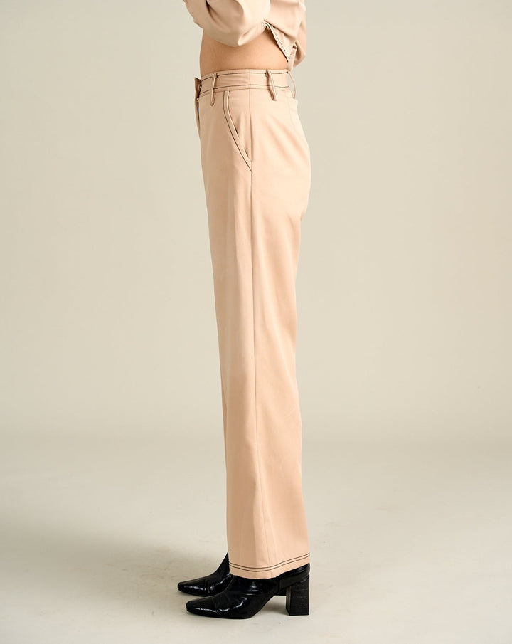 Royal Beige Straight Pants