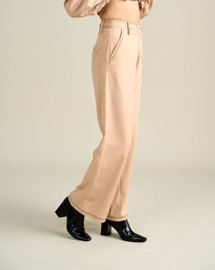 Royal Beige Straight Pants