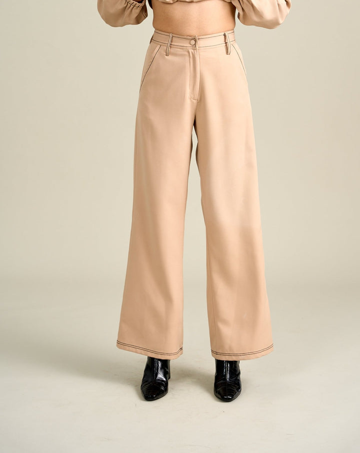 Royal Beige Straight Pants