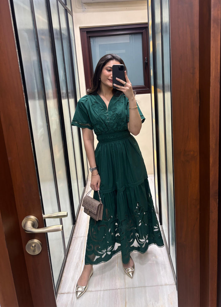 Tushita Mehta in our Ava Cutwork Dress