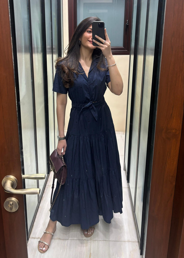 Tushita Mehta in our Elena Embellished Dress