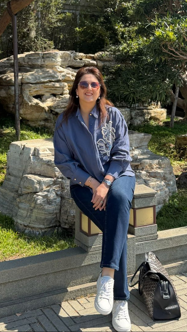 Cher 100% Linen Shirt