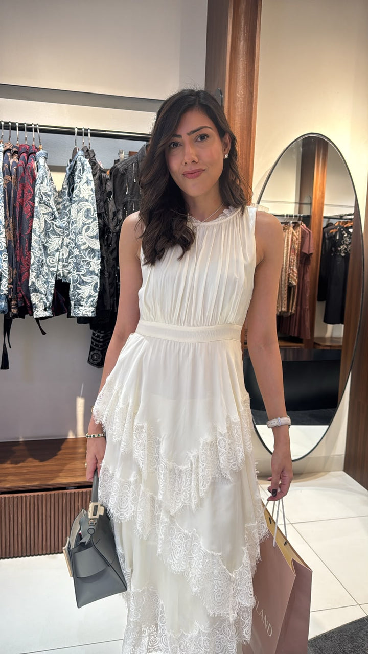 Divya Kapoor in our Anne Lace Dress