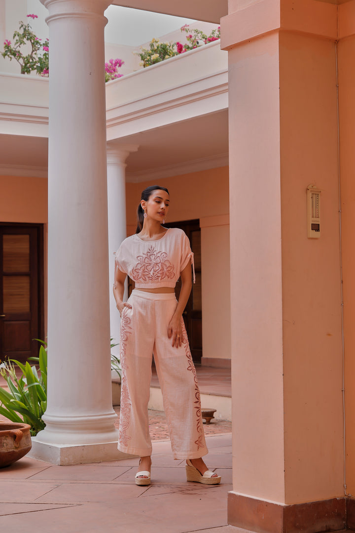 Tushita Mehta In Our Pink Blossom Pants