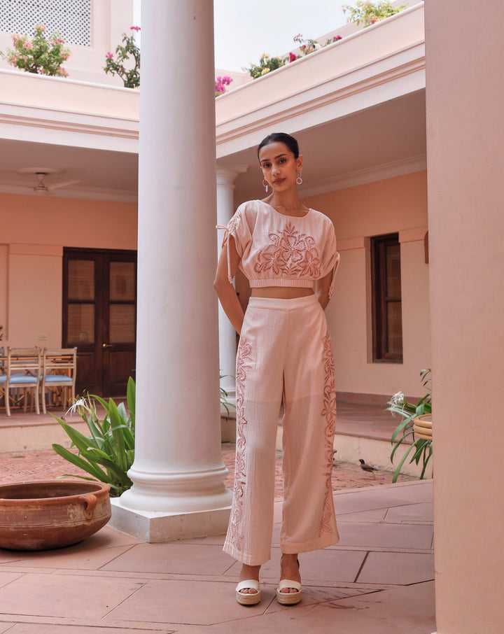 Tushita Mehta In Our Pink Blossom Pants