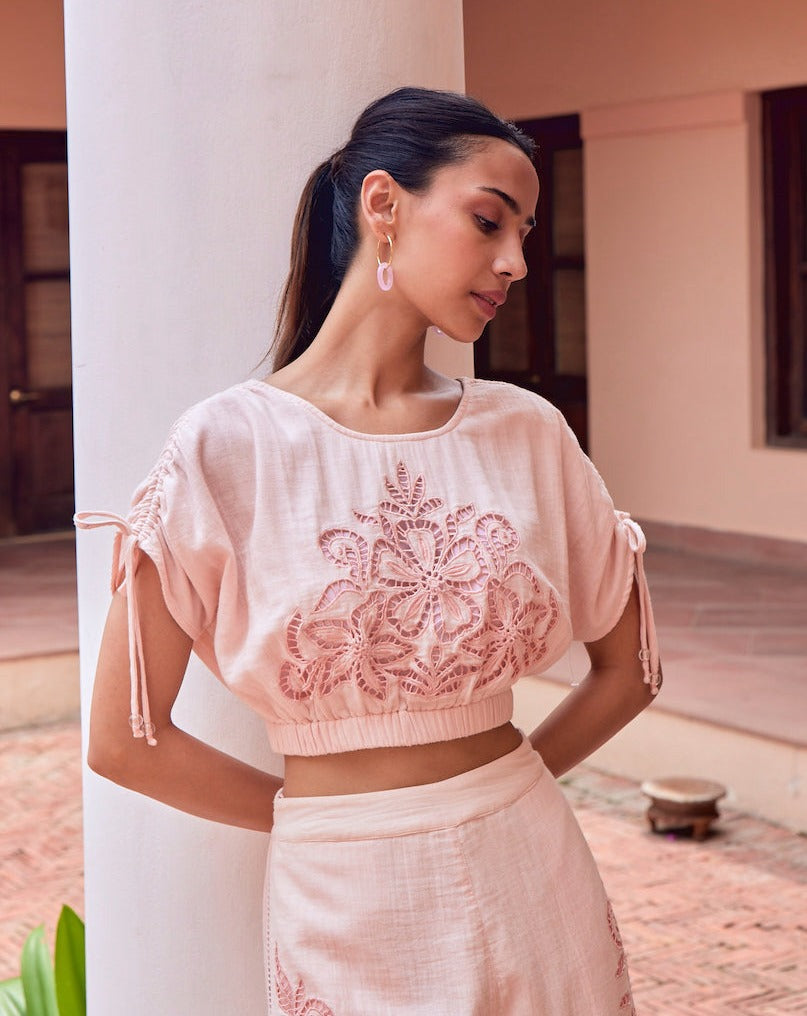Tushita Mehta In Our Pink Blossom Top