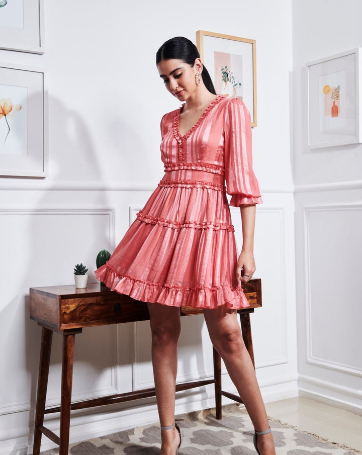 Rosé A-line Dress