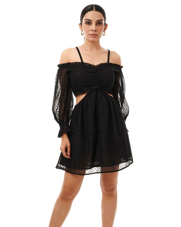 Ebony Cut-Out Mini Dress