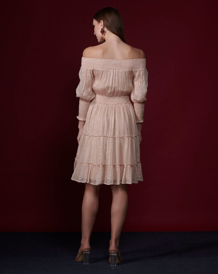 Blush Pink Cinched Dress