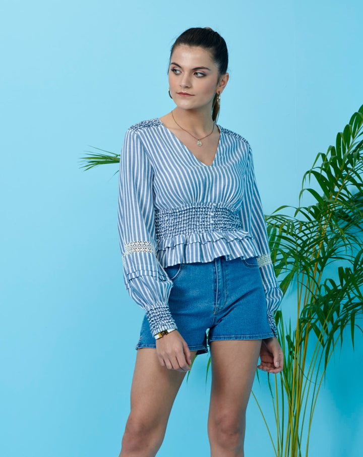 Striped Statement Top