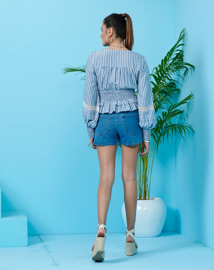 Striped Statement Top