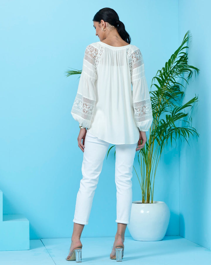 White Tassel Top