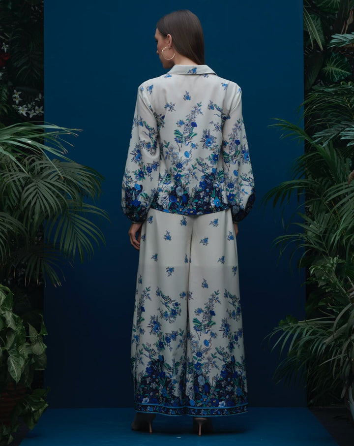 White Floral Shirt