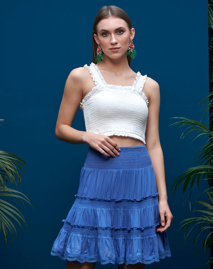 Blue Boho Skirt