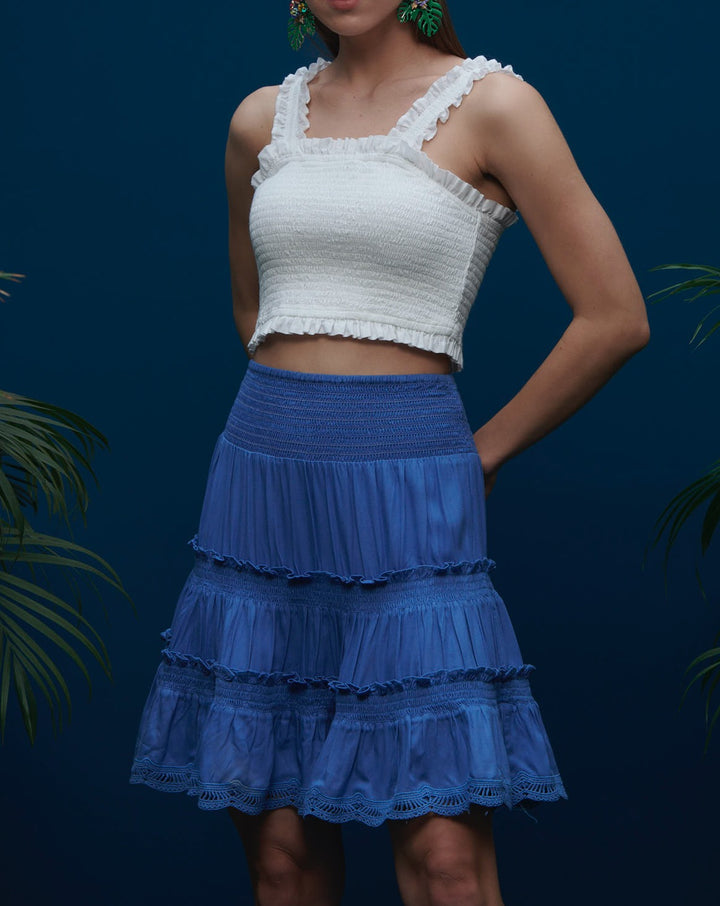 Blue Boho Skirt