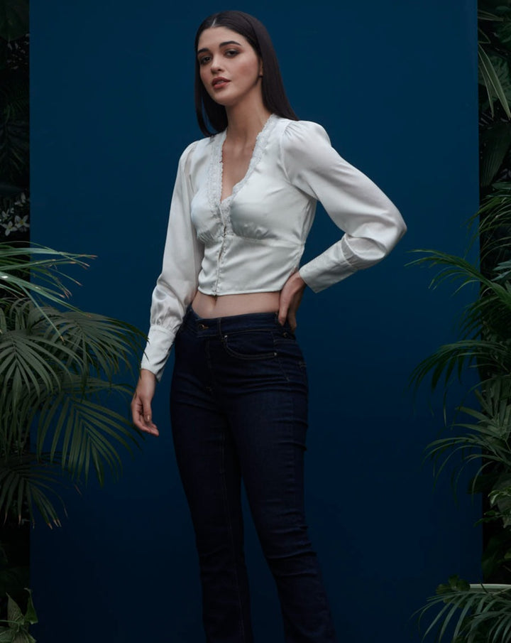 White Crop Top