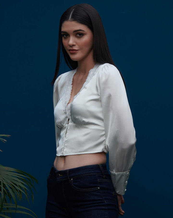 White Crop Top