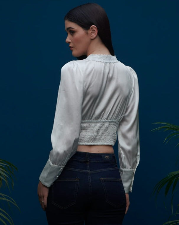 White Crop Top