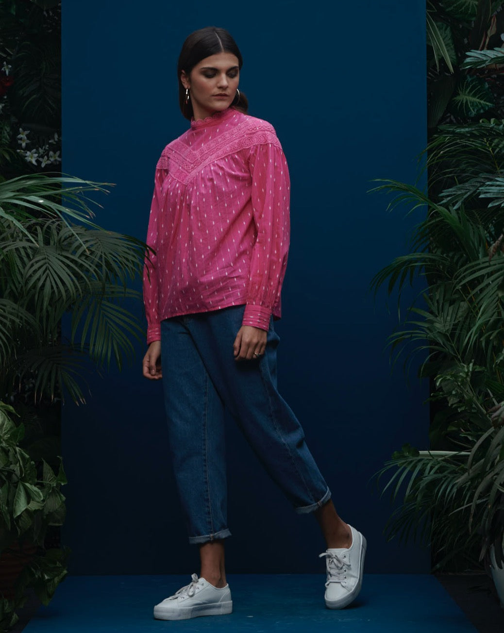Fuchsia Dobby Shirt