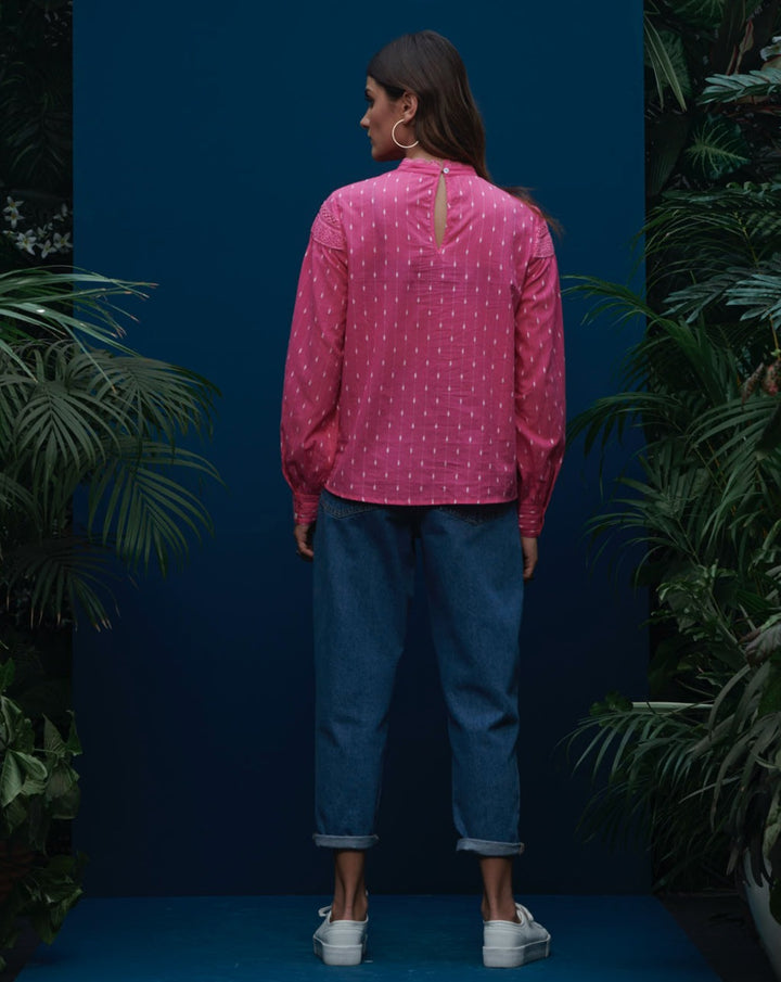 Fuchsia Dobby Shirt