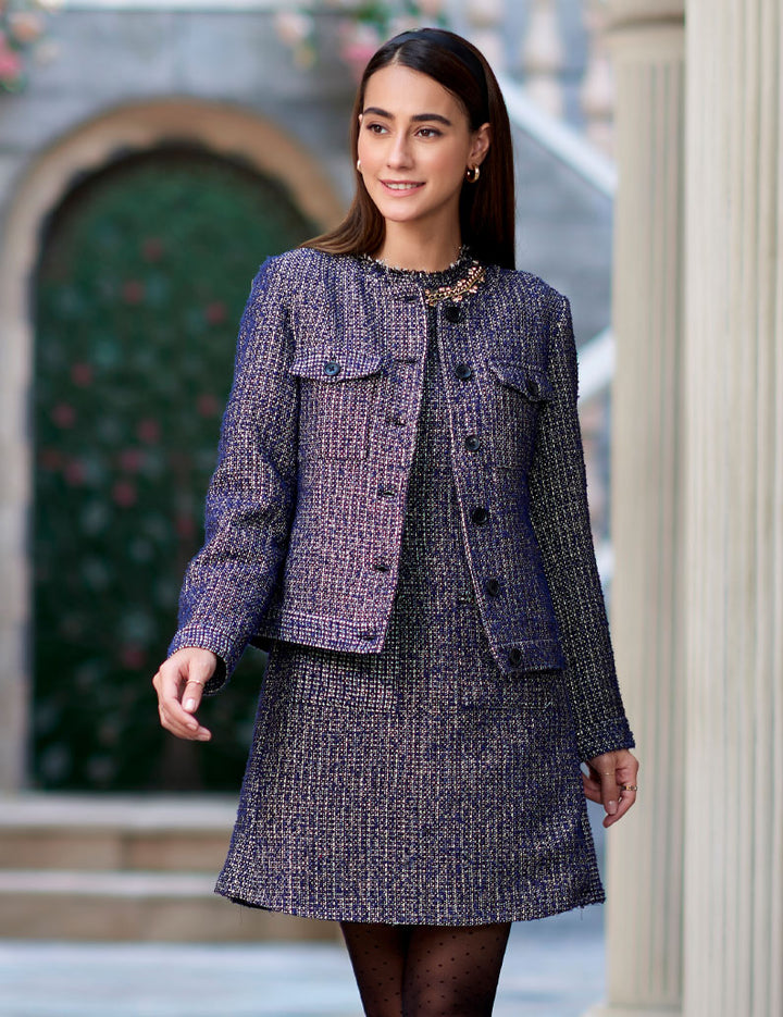 Blue-Black Tweed Jacket