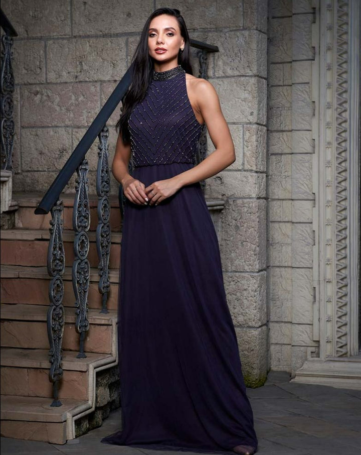 Deep Blue Shimmering Gown