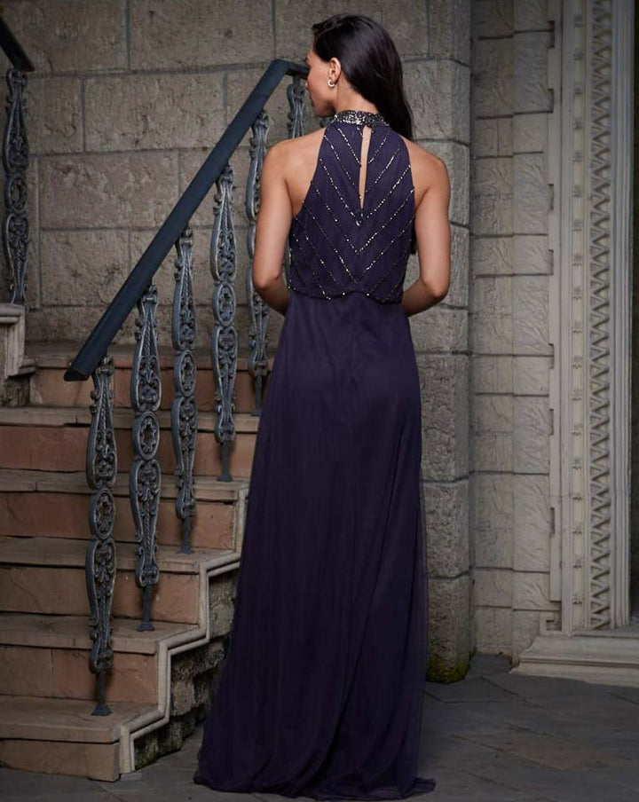 Deep Blue Shimmering Gown