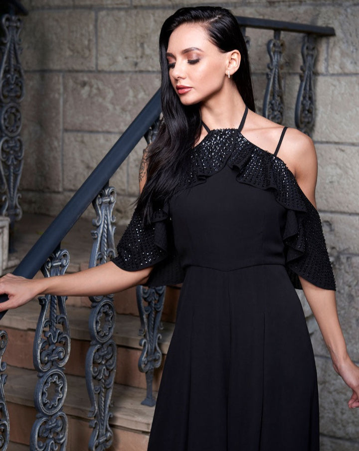 Black Halter Jumpsuit