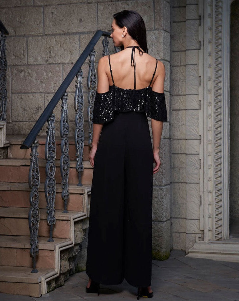 Black Halter Jumpsuit