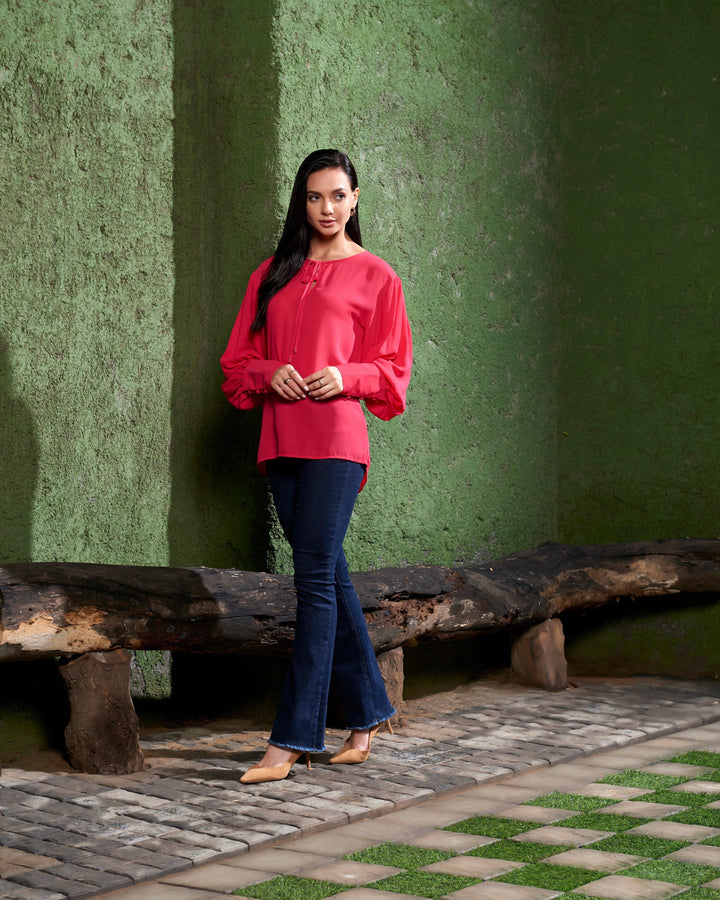 Hot Pink Blouse