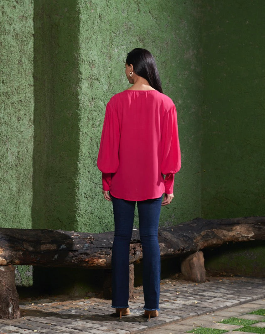 Hot Pink Blouse