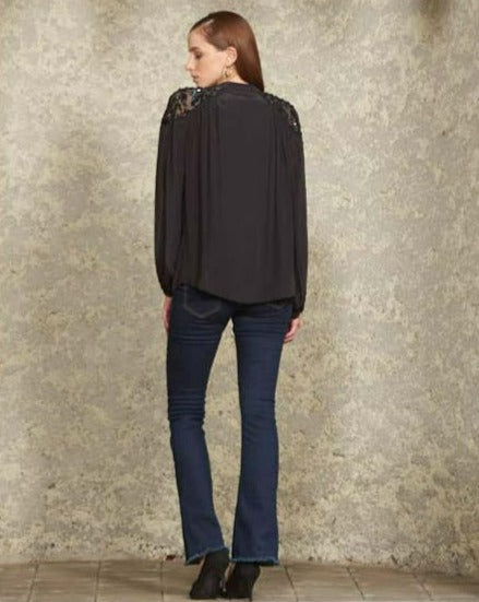 Sequin Black Top